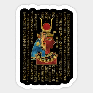 Hathor Egyptian Ornament Sticker